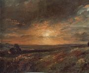 John Constable Hampsted Heath,looking towards Harrow at sunset 9August 1823 Sweden oil painting artist
